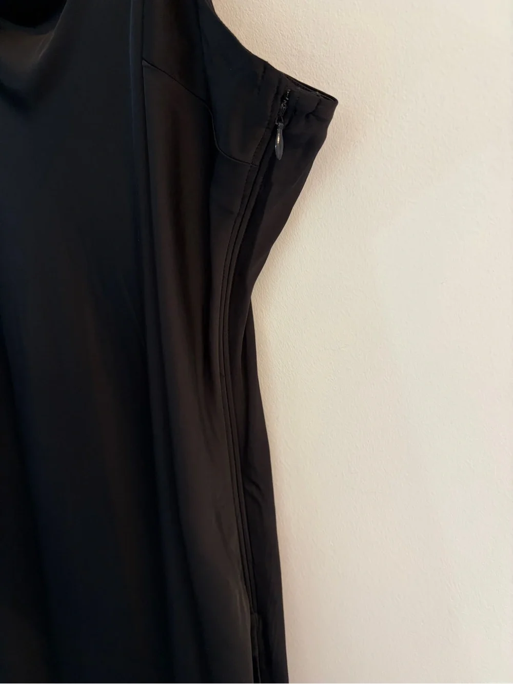 NWT Abercrombie and Fitch Black Satin Double-Strap Maxi Slip Dress